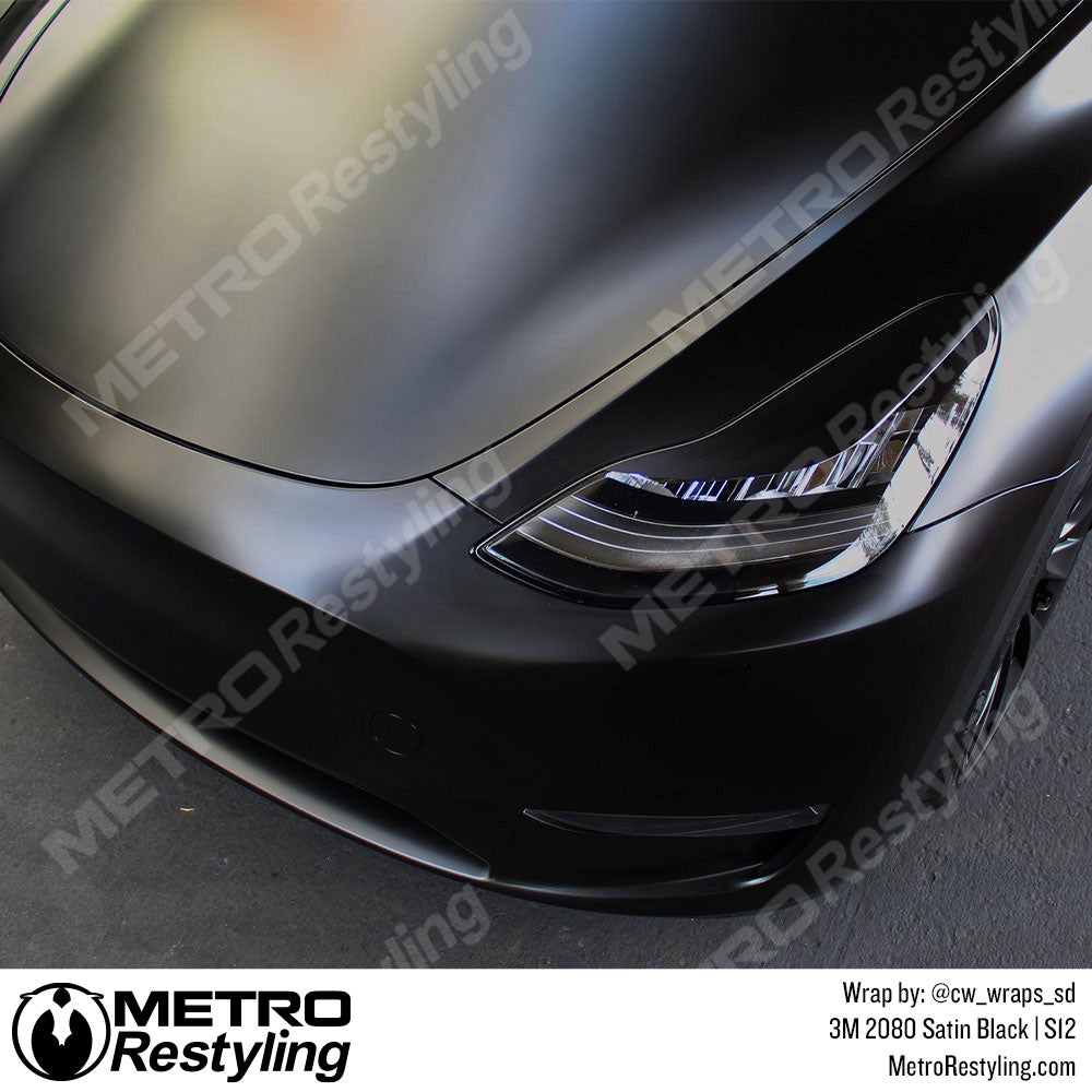  3M 2080 G12 Gloss Black 5ft x 4ft (20 Sq/ft) Car Wrap Vinyl  Film : Automotive