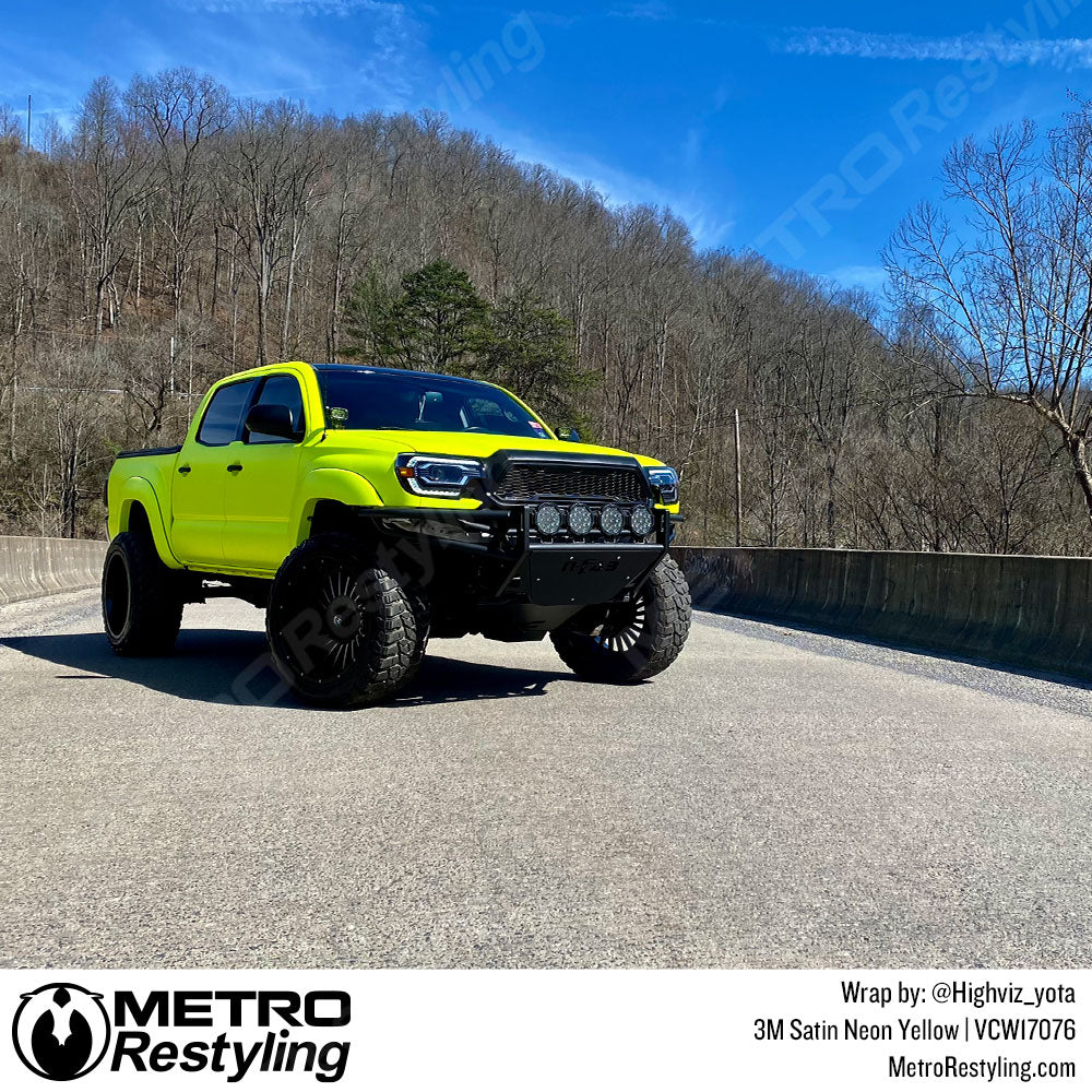 yellow truck wrap