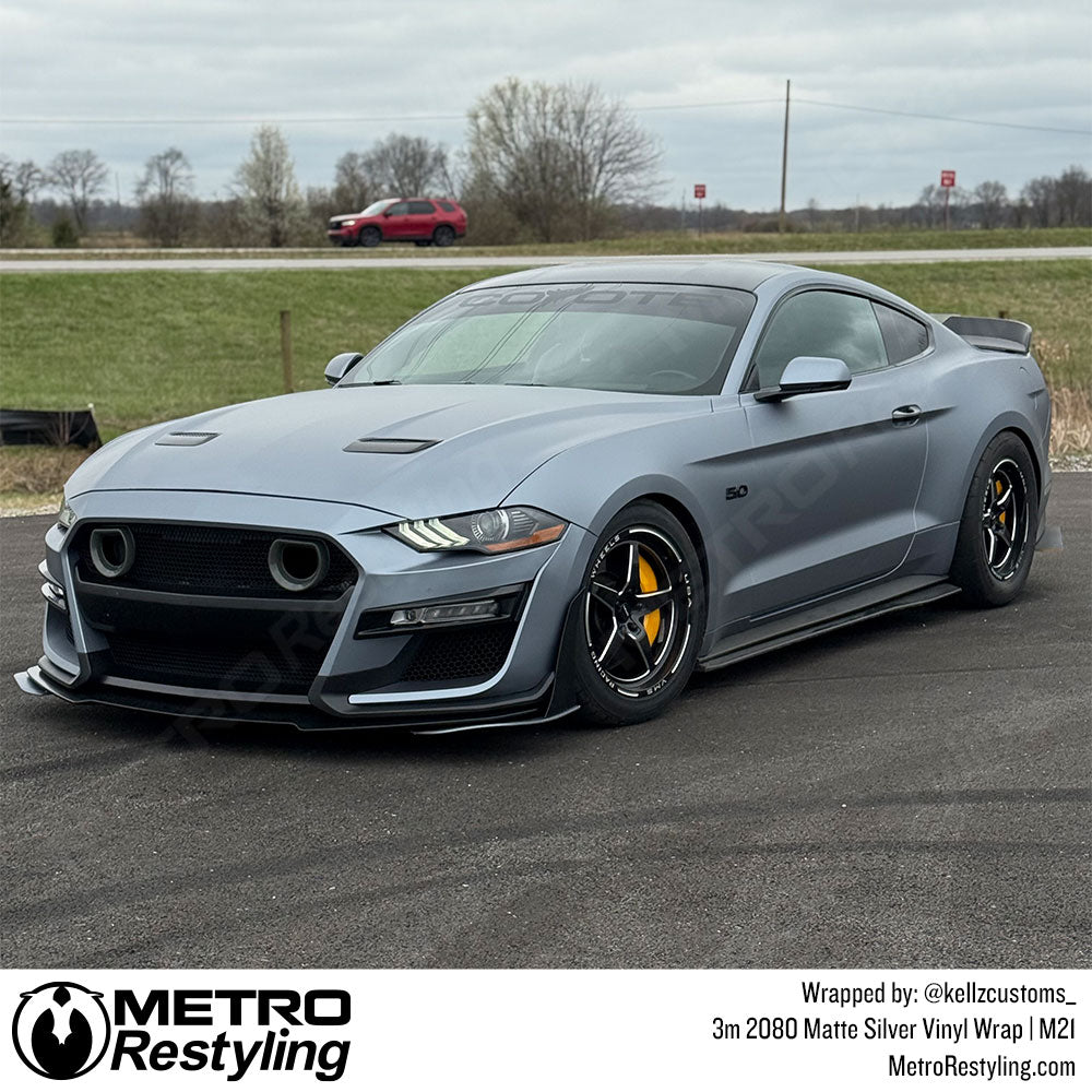 3M 2080 Matte Silver Vinyl Wrap | M21