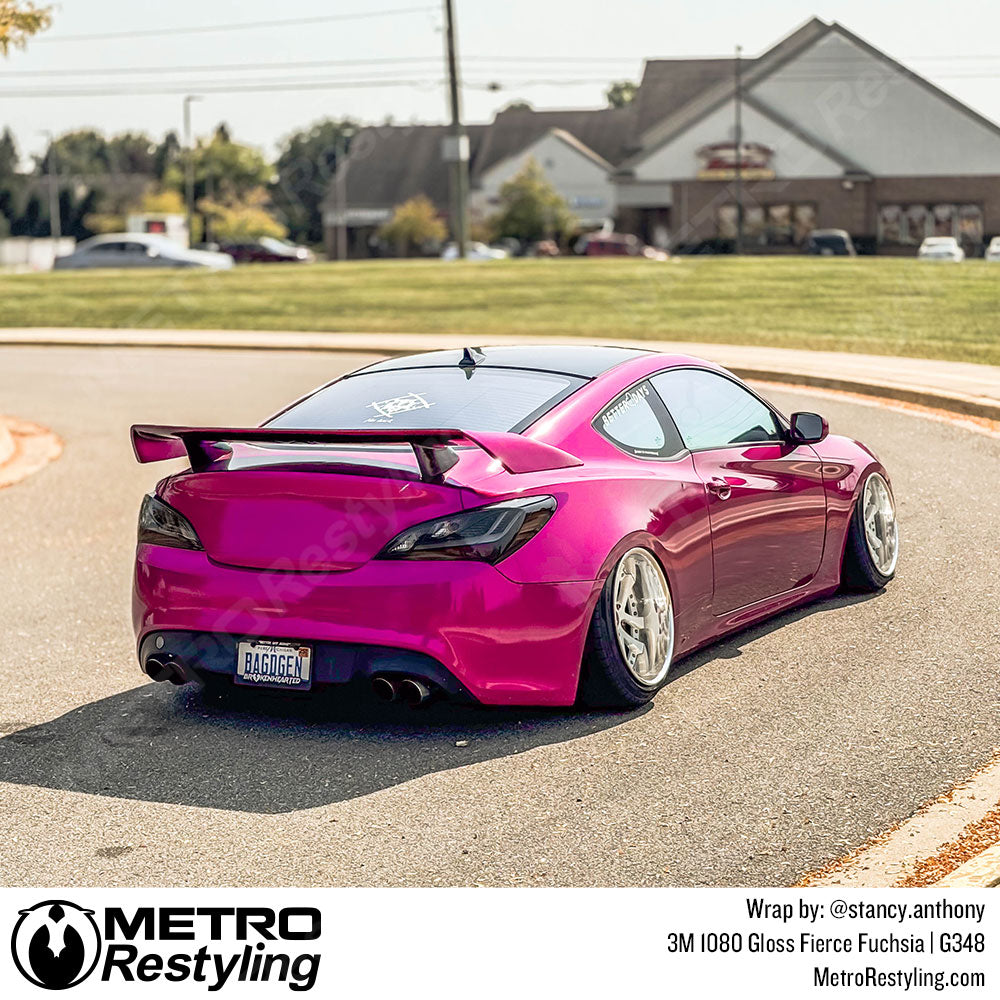 pink genesis car wrap