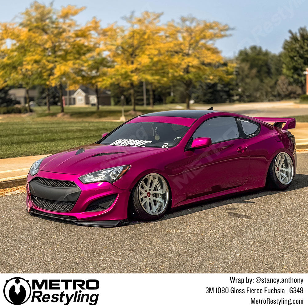 pink genesis car wrap