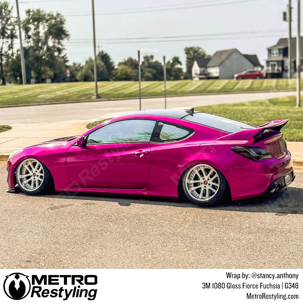 pink genesis car wrap