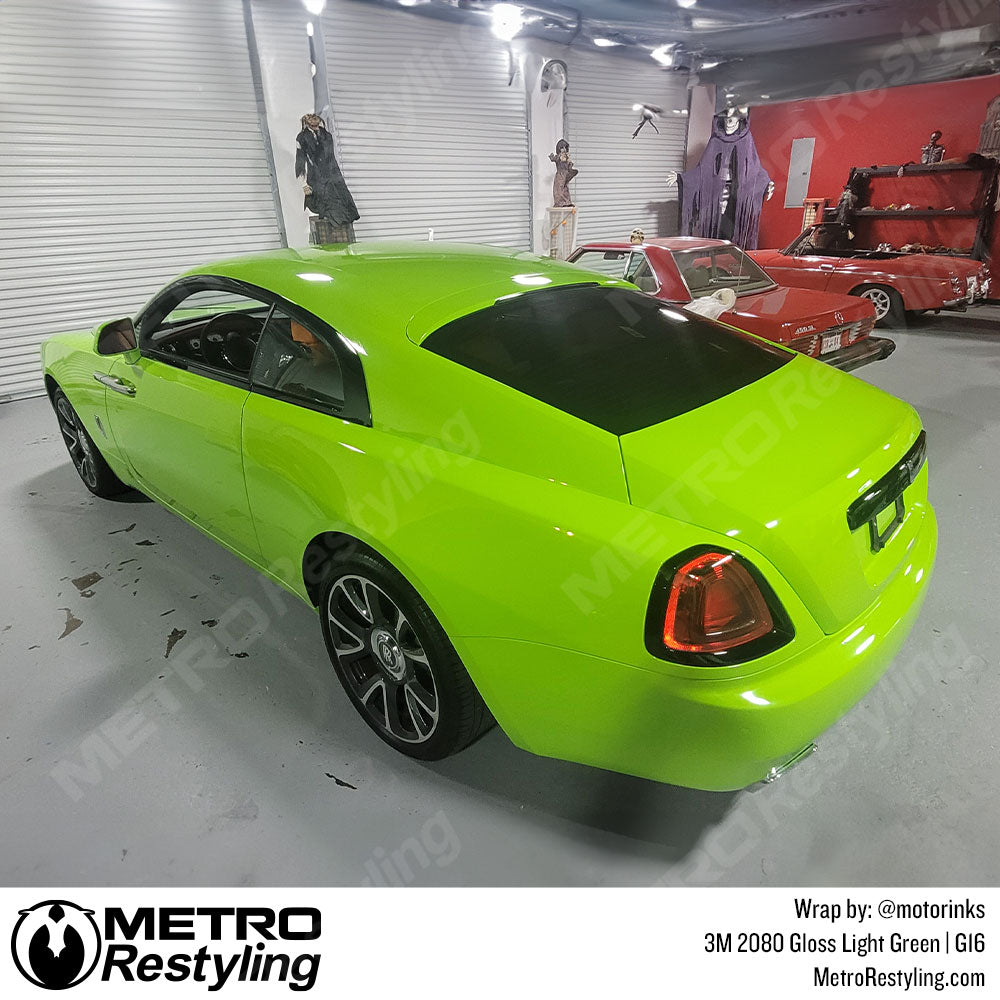 light green rolls royce wrap