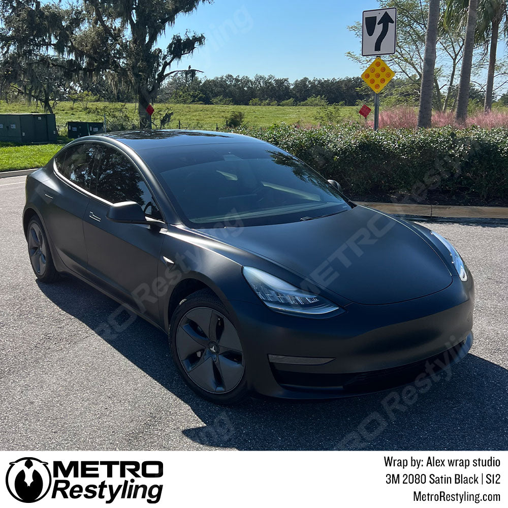 Black tesla wrap