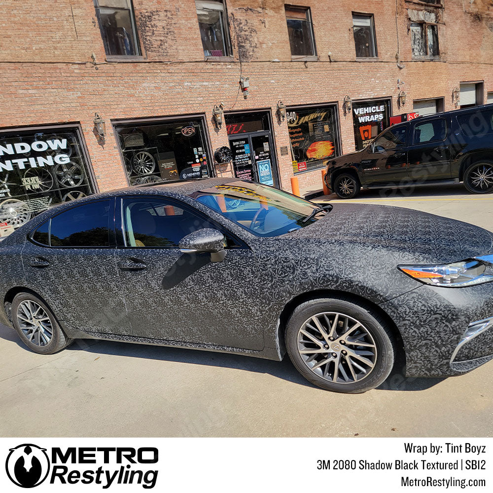 black lexus vinyl wrap