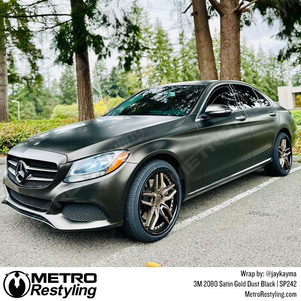 black mercedes wrap