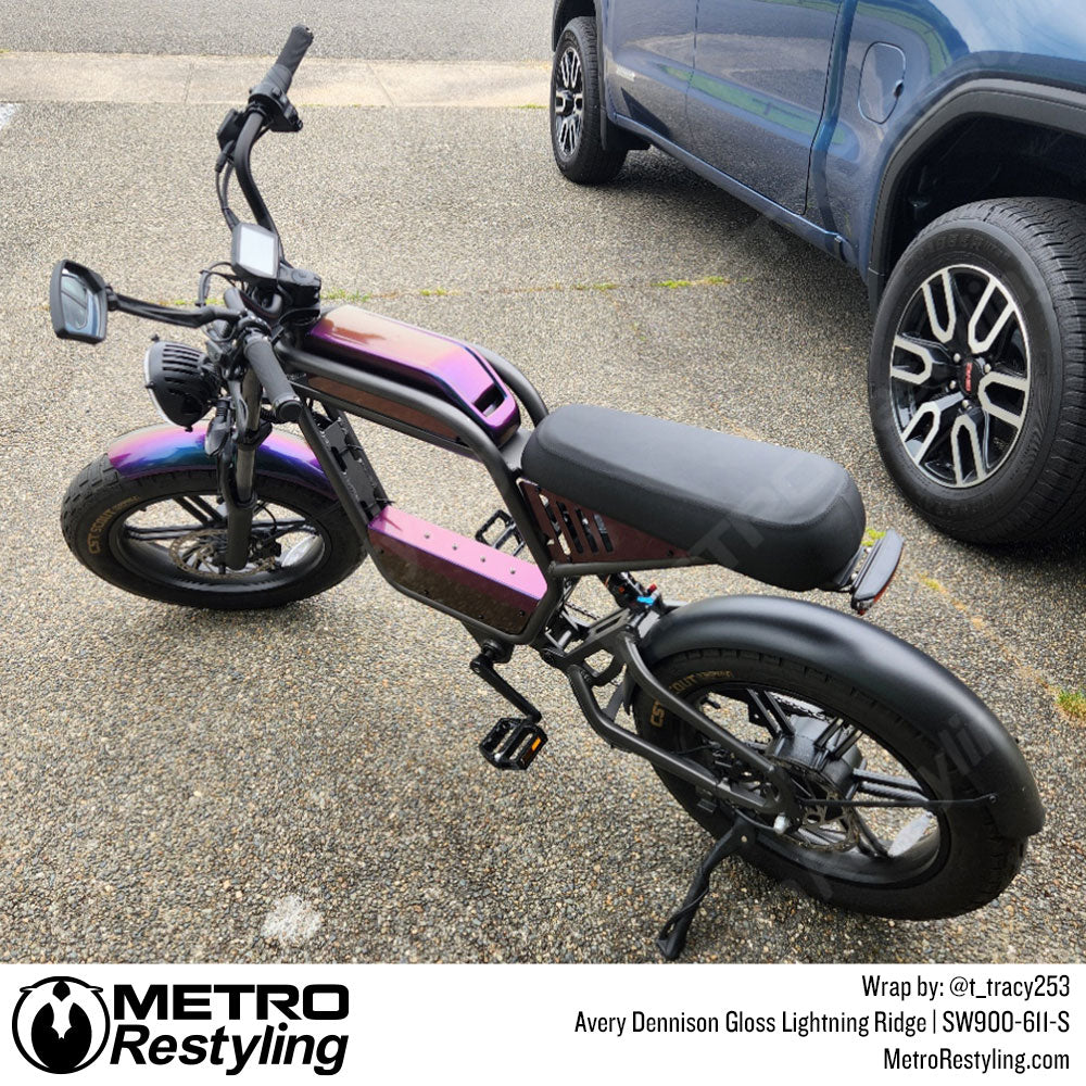 gloss lightning ridge electric bike wrap