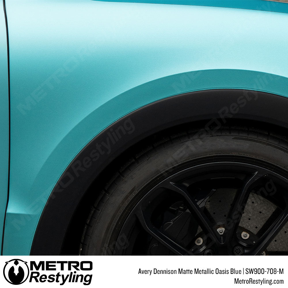 Avery Dennison Matte Metallic Oasis Blue Vinyl Wrap
