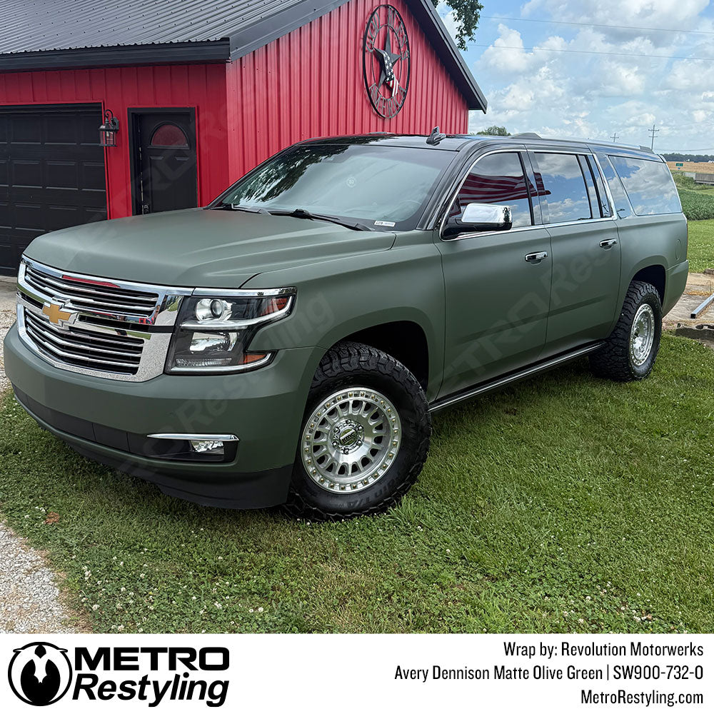 Matte Olive Green Suburban Wrap