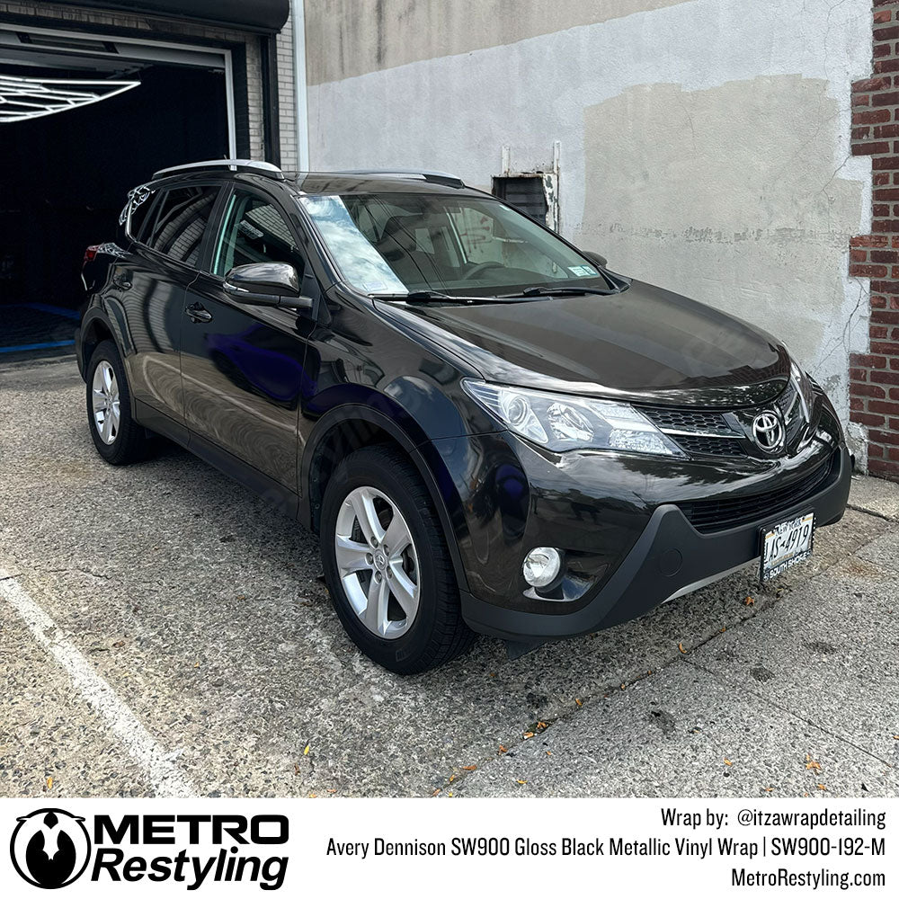 Avery Dennison SW900 Gloss Black Metallic Vinyl Wrap | SW900-192-M
