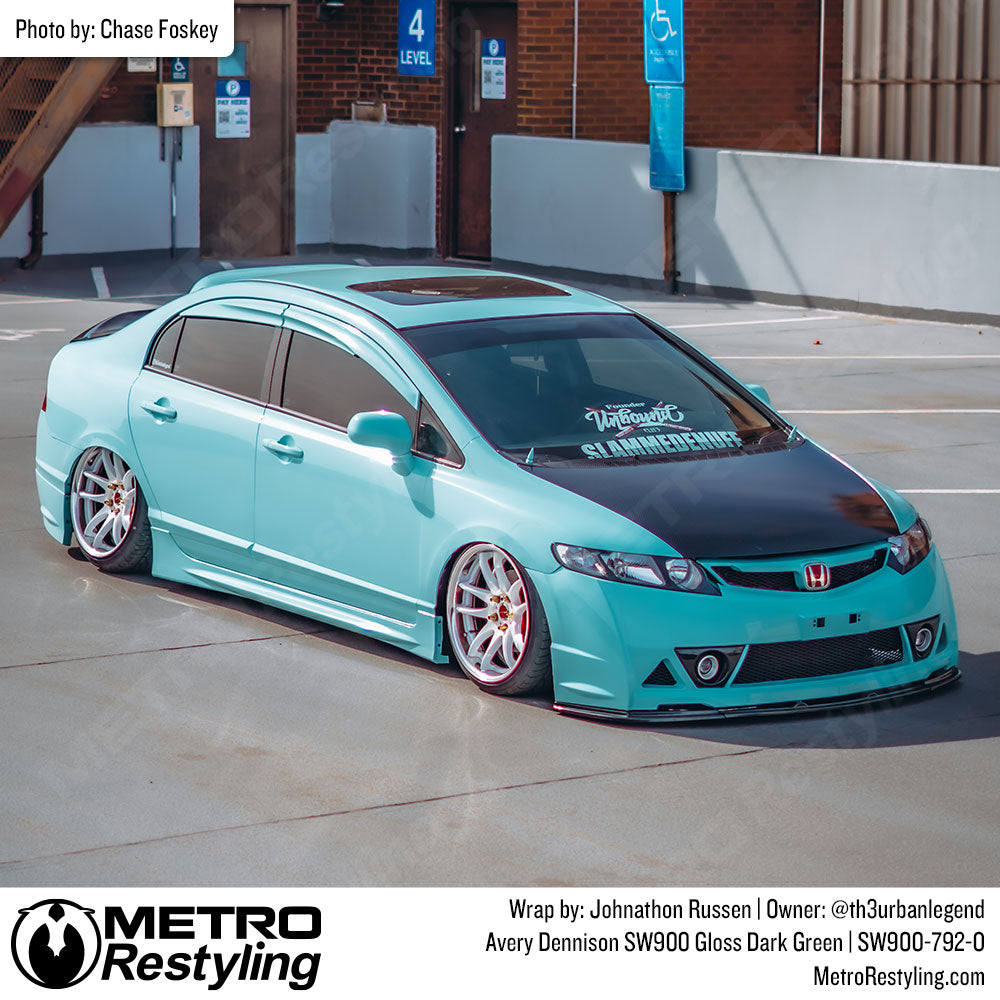 gloss light blue honda wrap
