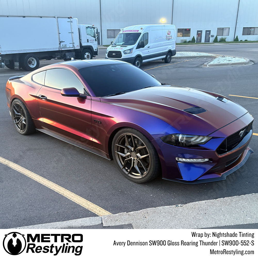 color shift mustang wrap