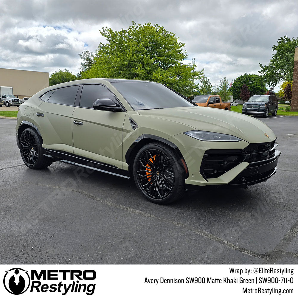 Matte Green Lamborghini Wrap