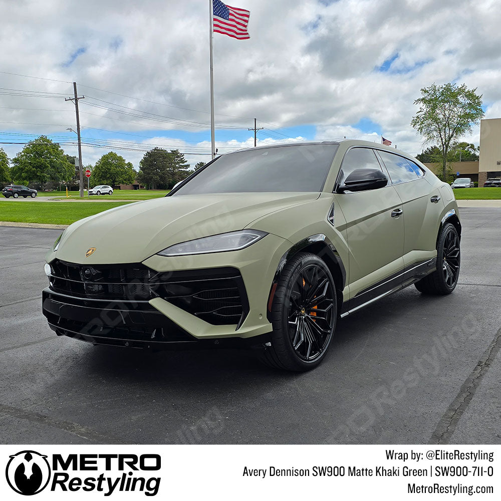 Matte Green Lamborghini Wrap