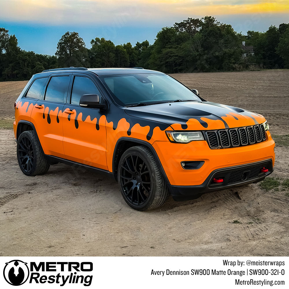 custom orange jeep wrap