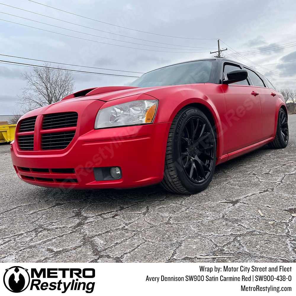 Red dodge magnum wrap