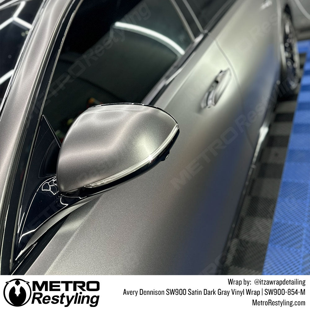 Avery Dennison SW900 Satin Dark Gray Vinyl Wrap | SW900-854-M