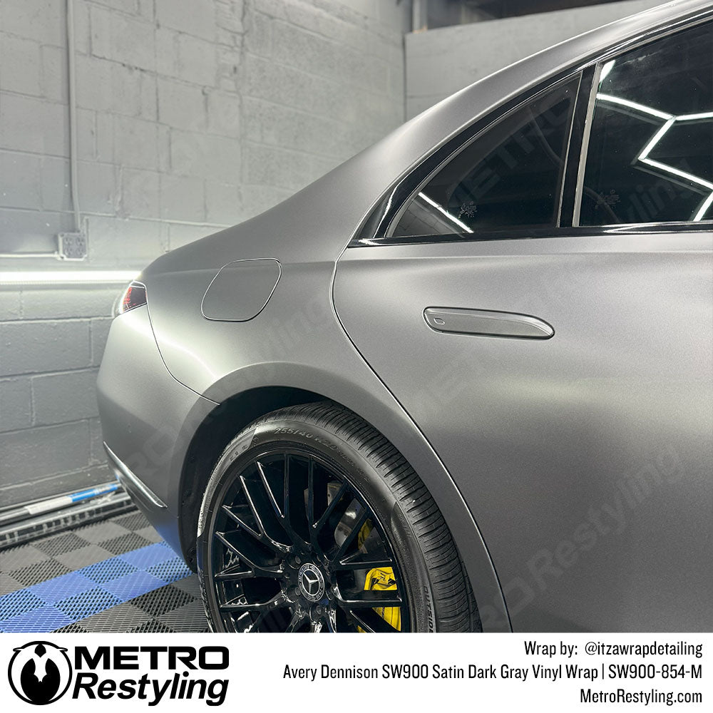 Avery Dennison SW900 Satin Dark Gray Vinyl Wrap | SW900-854-M