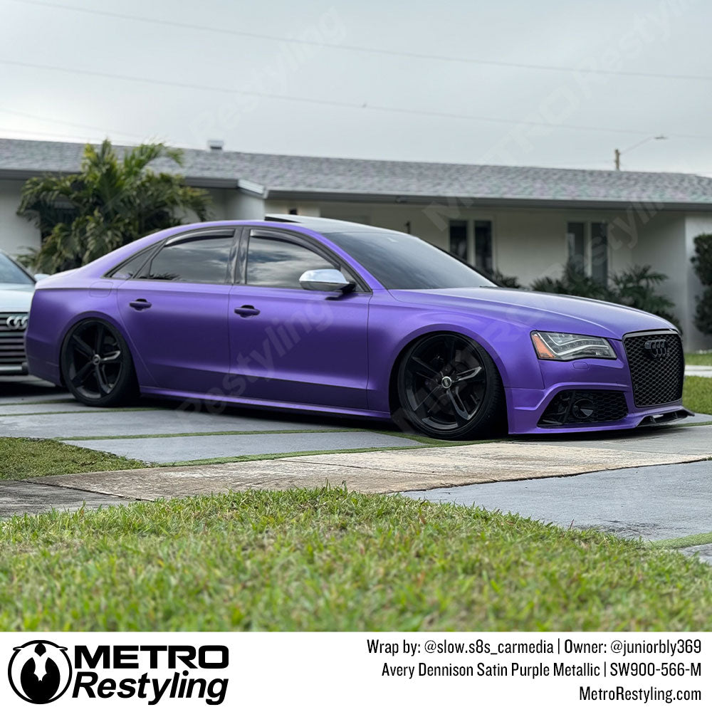 purple audi wrap