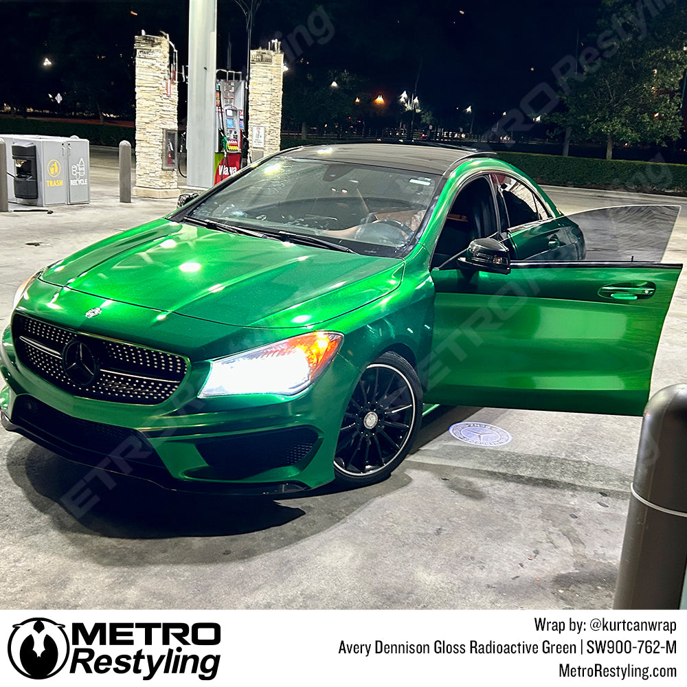 green Mercedes wrap