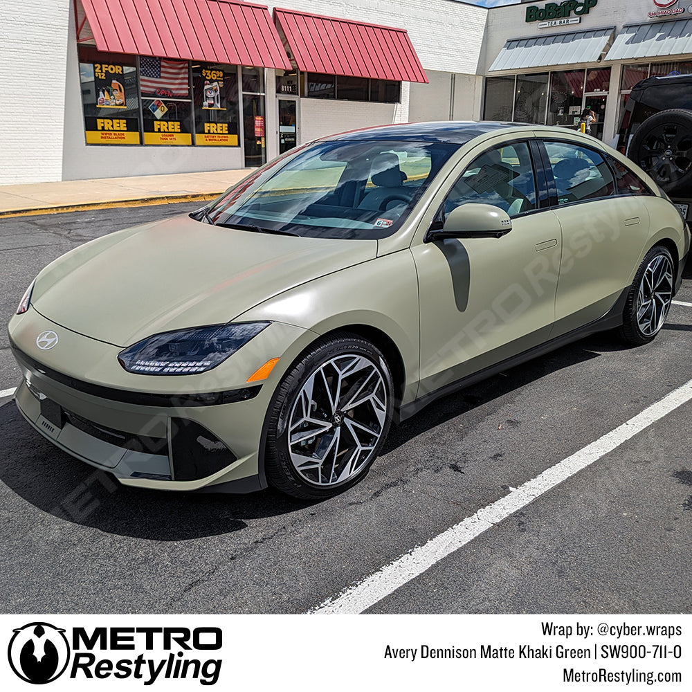 hyundai matte green wrap