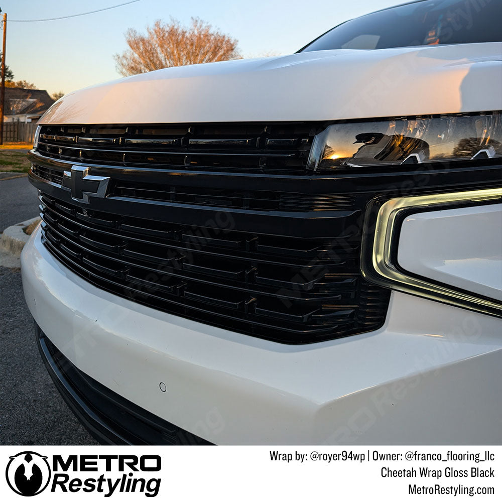 gloss black grill wrap