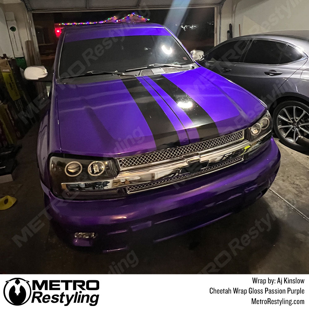 purple chevy trailblazer wrap