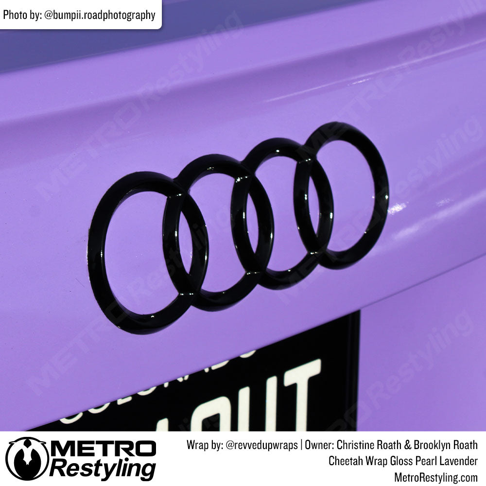 audi with lavender purple wrap