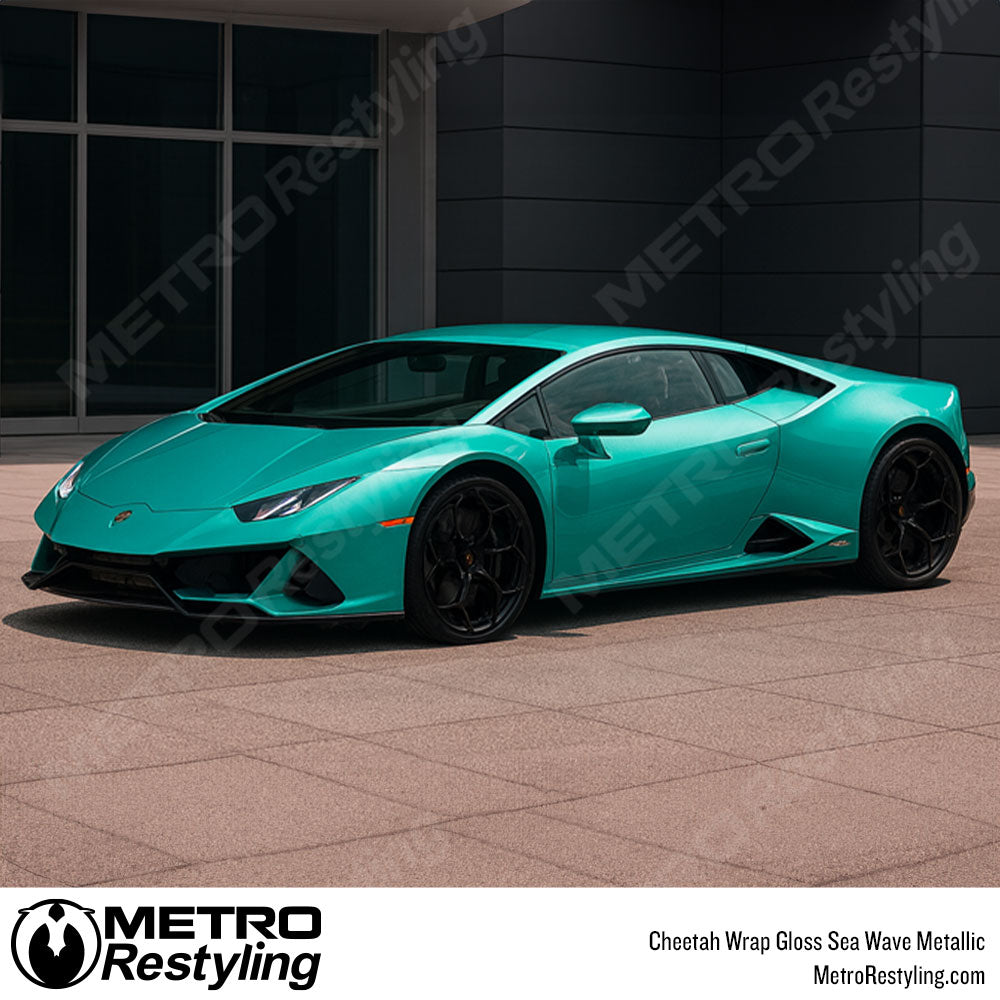 Cheetah Wrap Gloss Sea Wave Metallic Vinyl Wrap