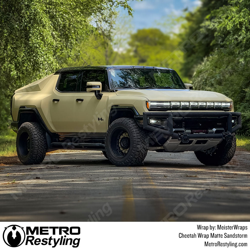 tan gmc hummer wrap