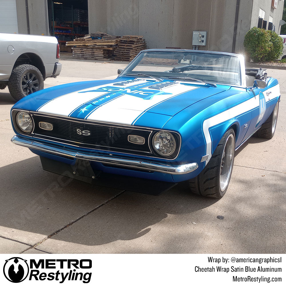 Cheetah Wrap - Satin Blue Aluminum | Metro Restyling