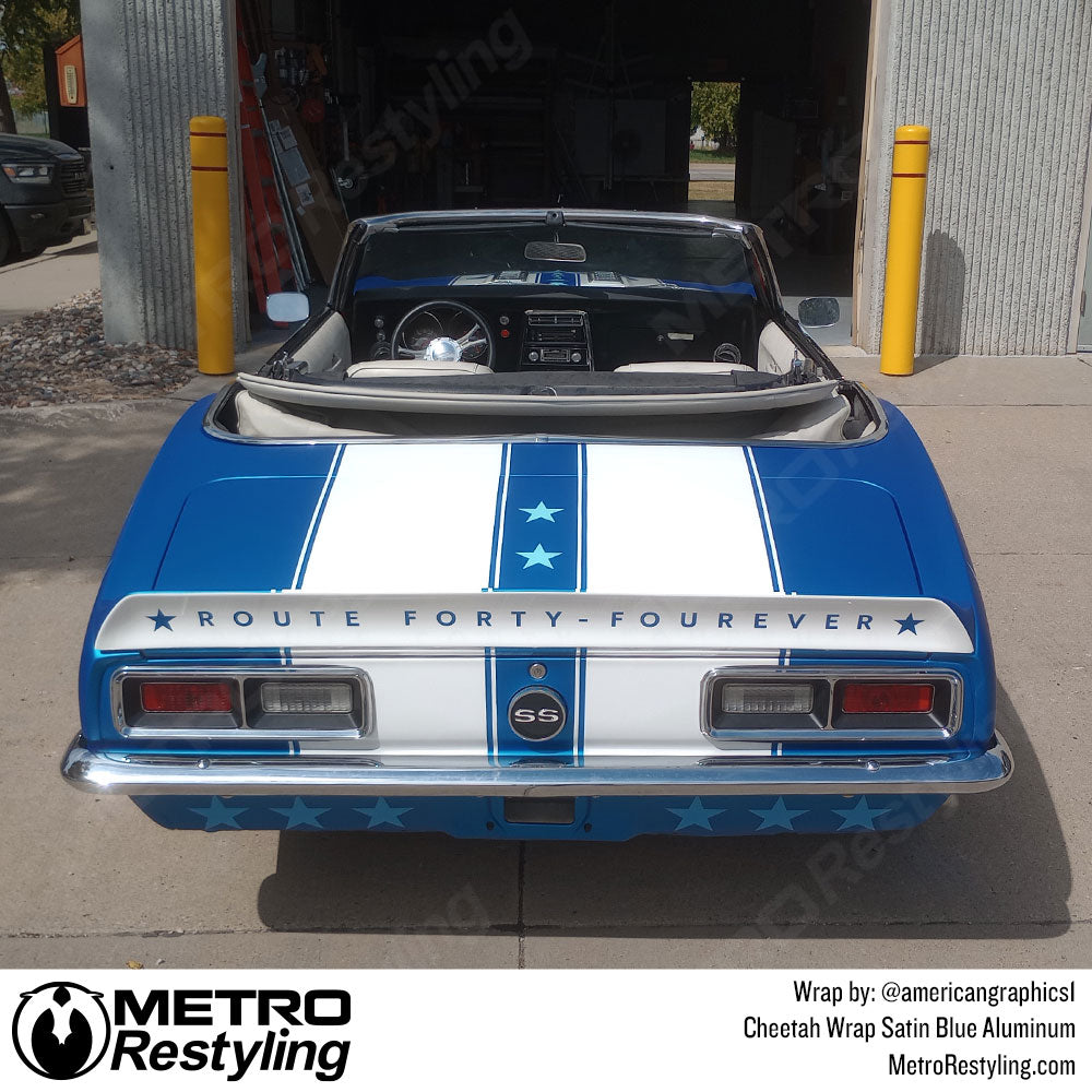 Cheetah Wrap - Satin Blue Aluminum | Metro Restyling