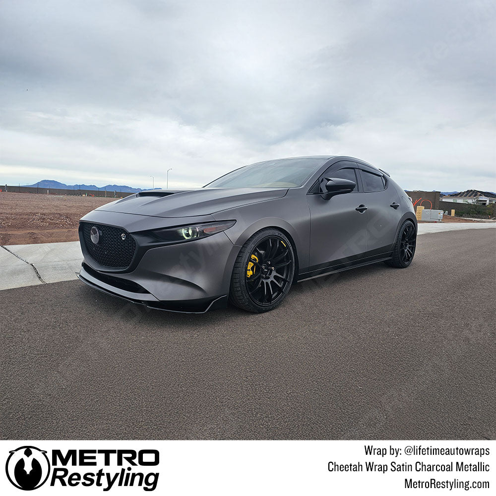 mazda with grey wrap