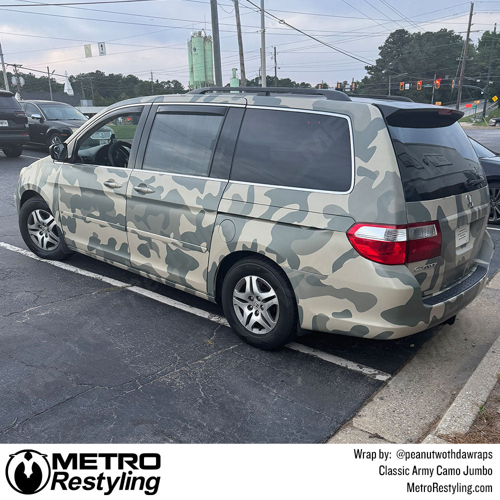 Classic Army Honda Odyssey wrap