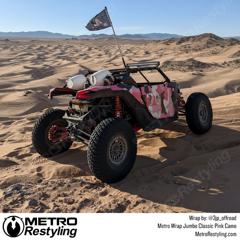 pink camo utv wrap