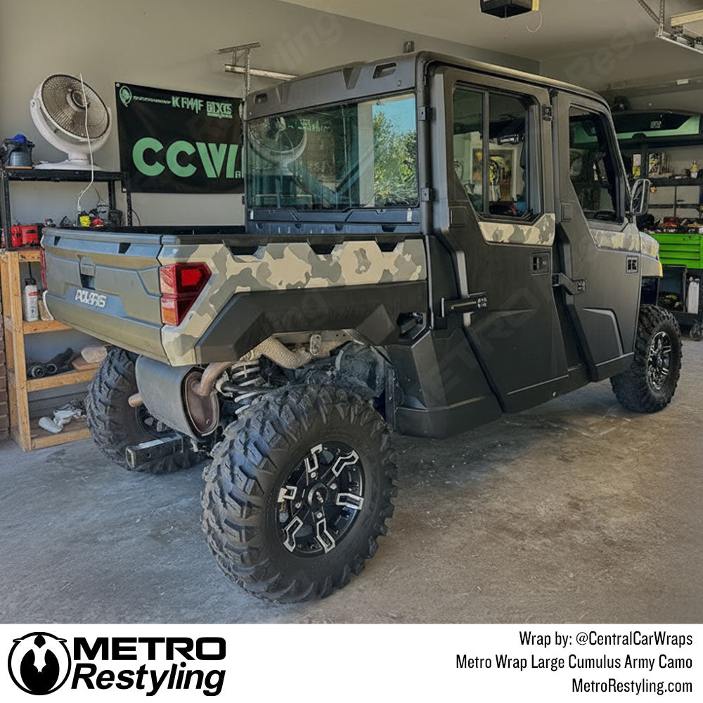 polaris ranger with army camo wrap