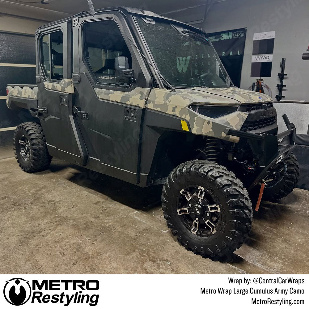 polaris ranger with army camo wrap