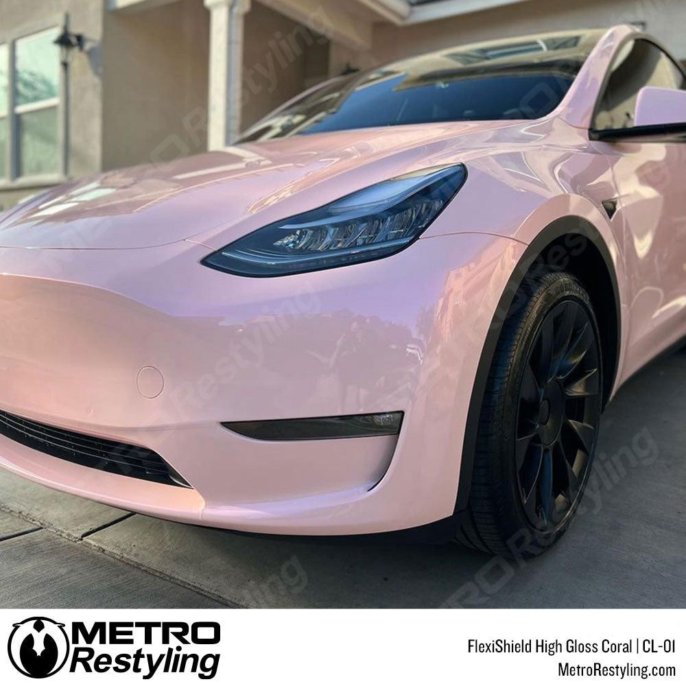 Tesla Pink PPF Wrap