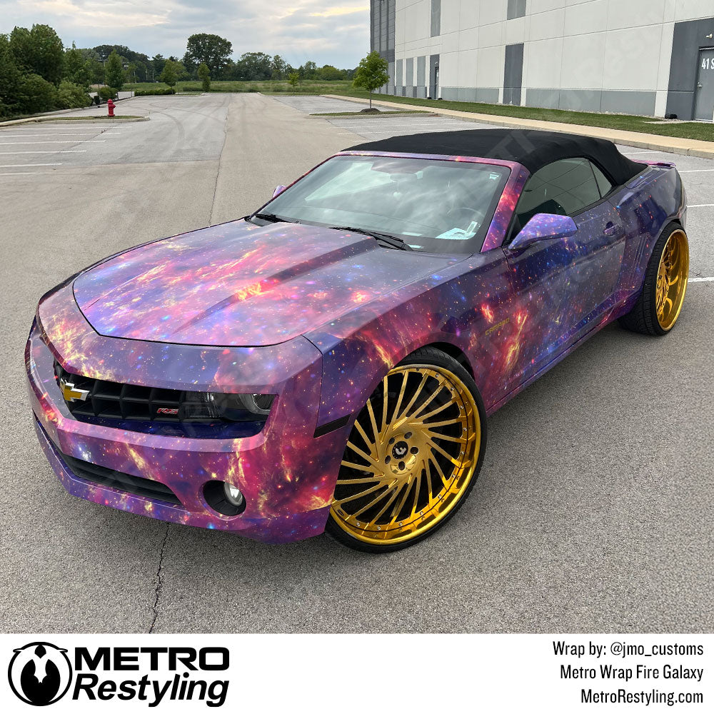 fire galaxy camaro wrap