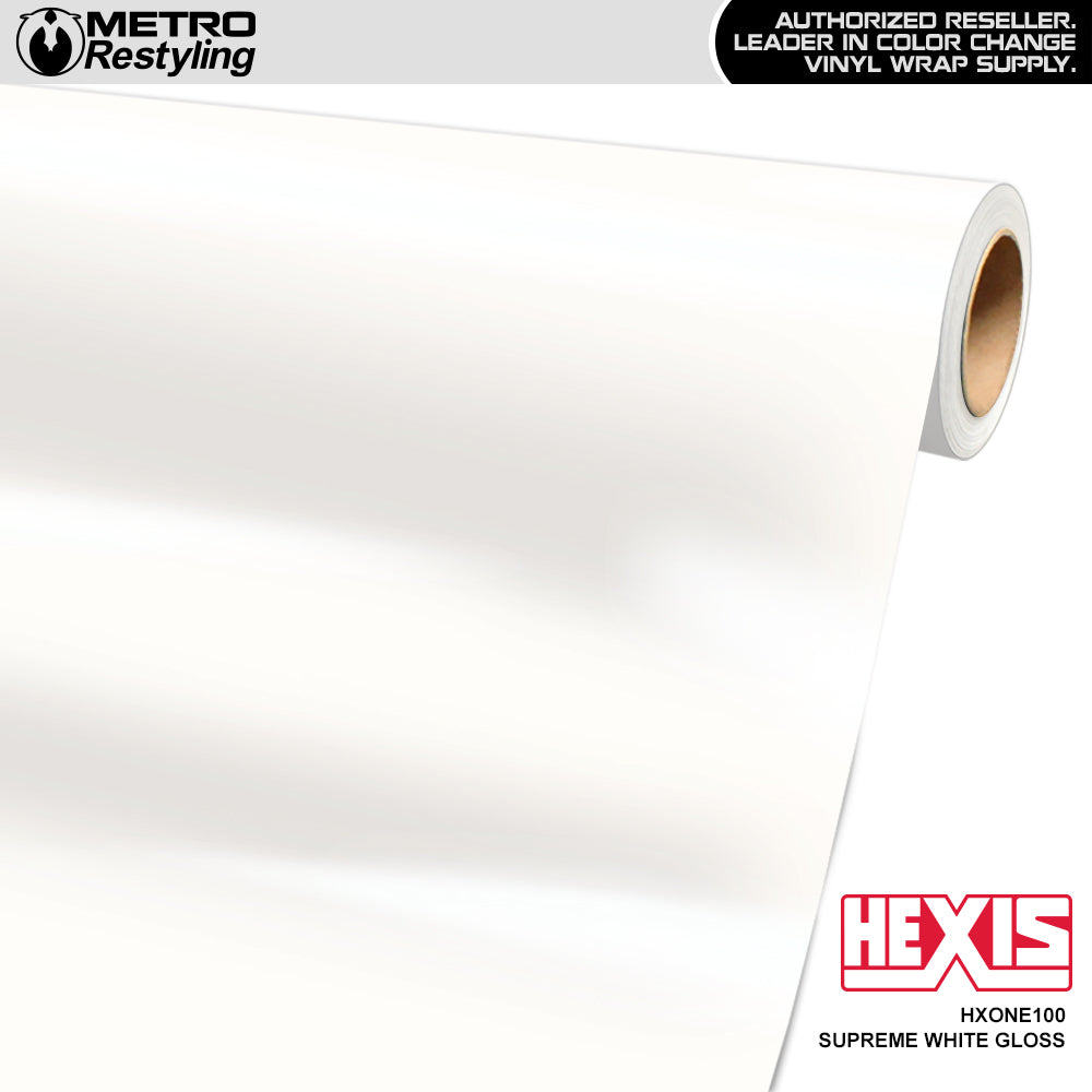 Hexis Gloss Supreme White Gloss Vinyl Wrap | HXONE100