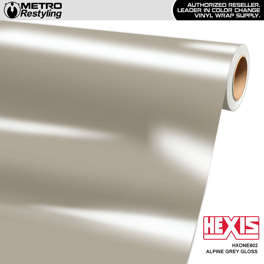 Hexis Gloss Alpine Grey Vinyl Wrap | HXONE802