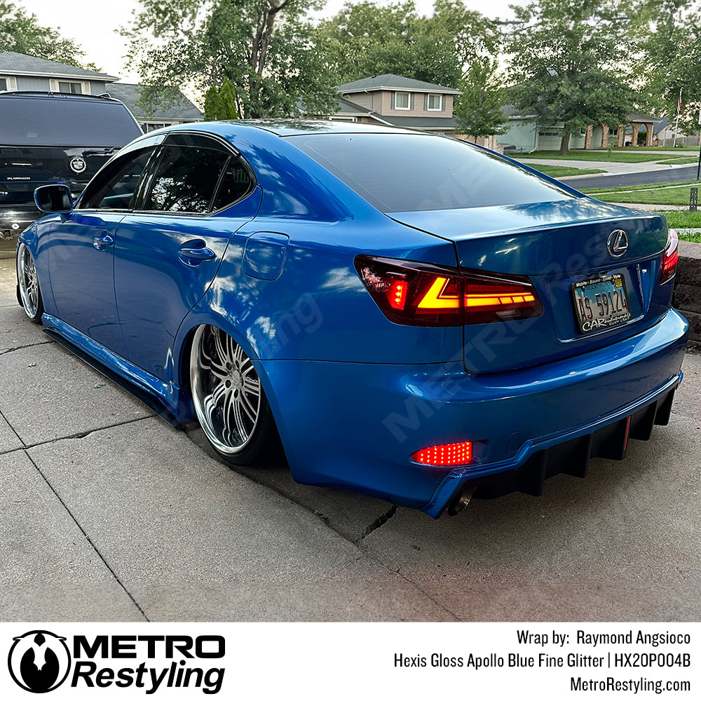 blue lexus wrap