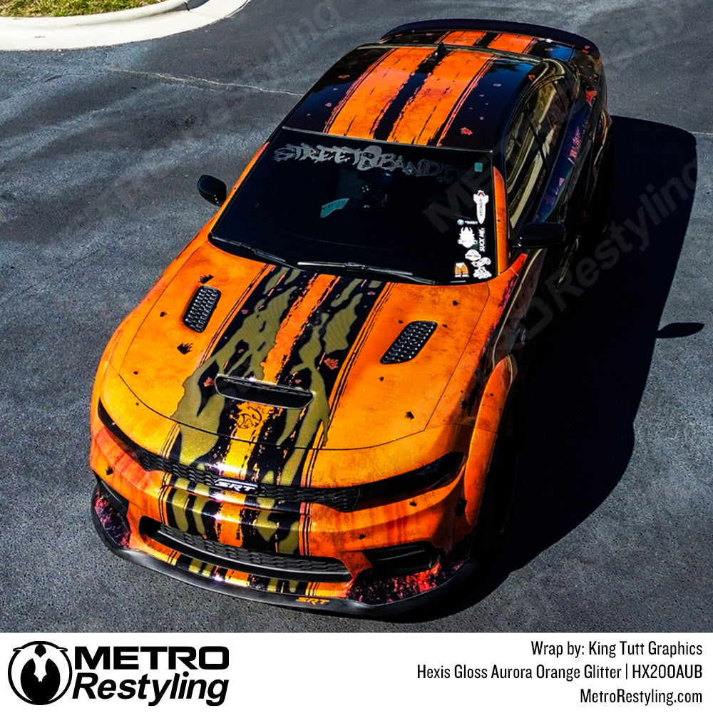 Gloss Aurora Orange Glitter - Hexis | Metro Restyling