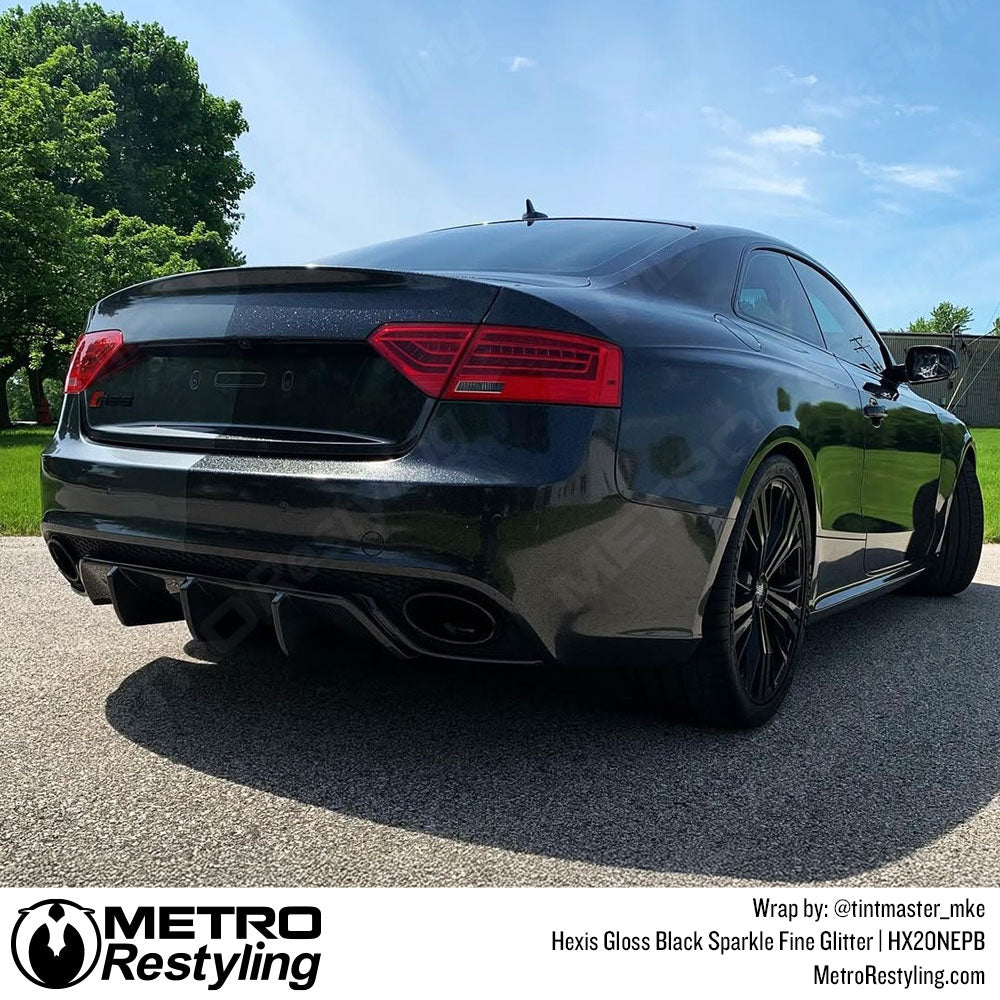 Hexis Gloss Black Sparkle Fine Glitter