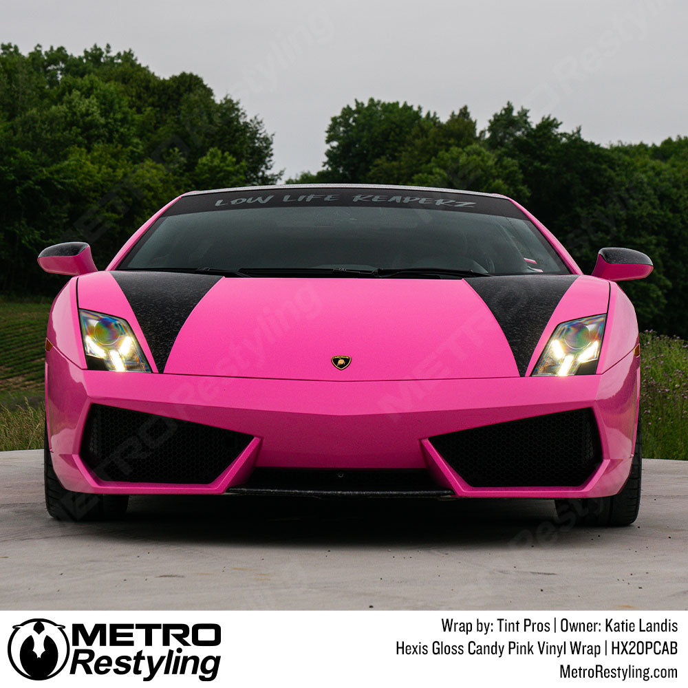 Hexis Gloss Candy Pink Vinyl Wrap | HX20PCAB