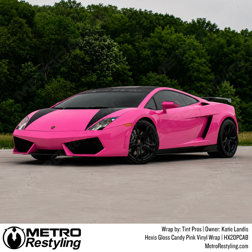 Hexis Gloss Candy Pink Vinyl Wrap | HX20PCAB