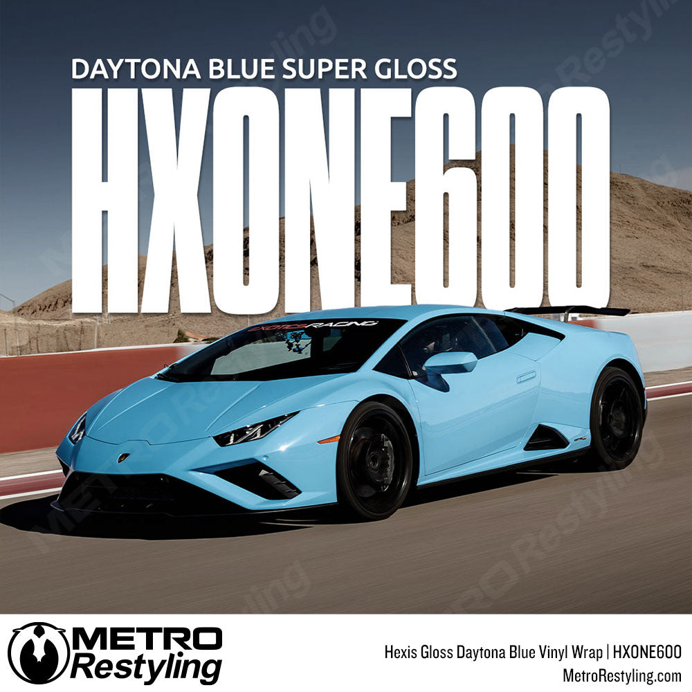 hexis hxone daytona blue car wrap