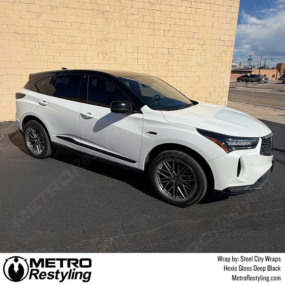 Hexis Gloss Deep Black Vinyl Wrap | HXONE901