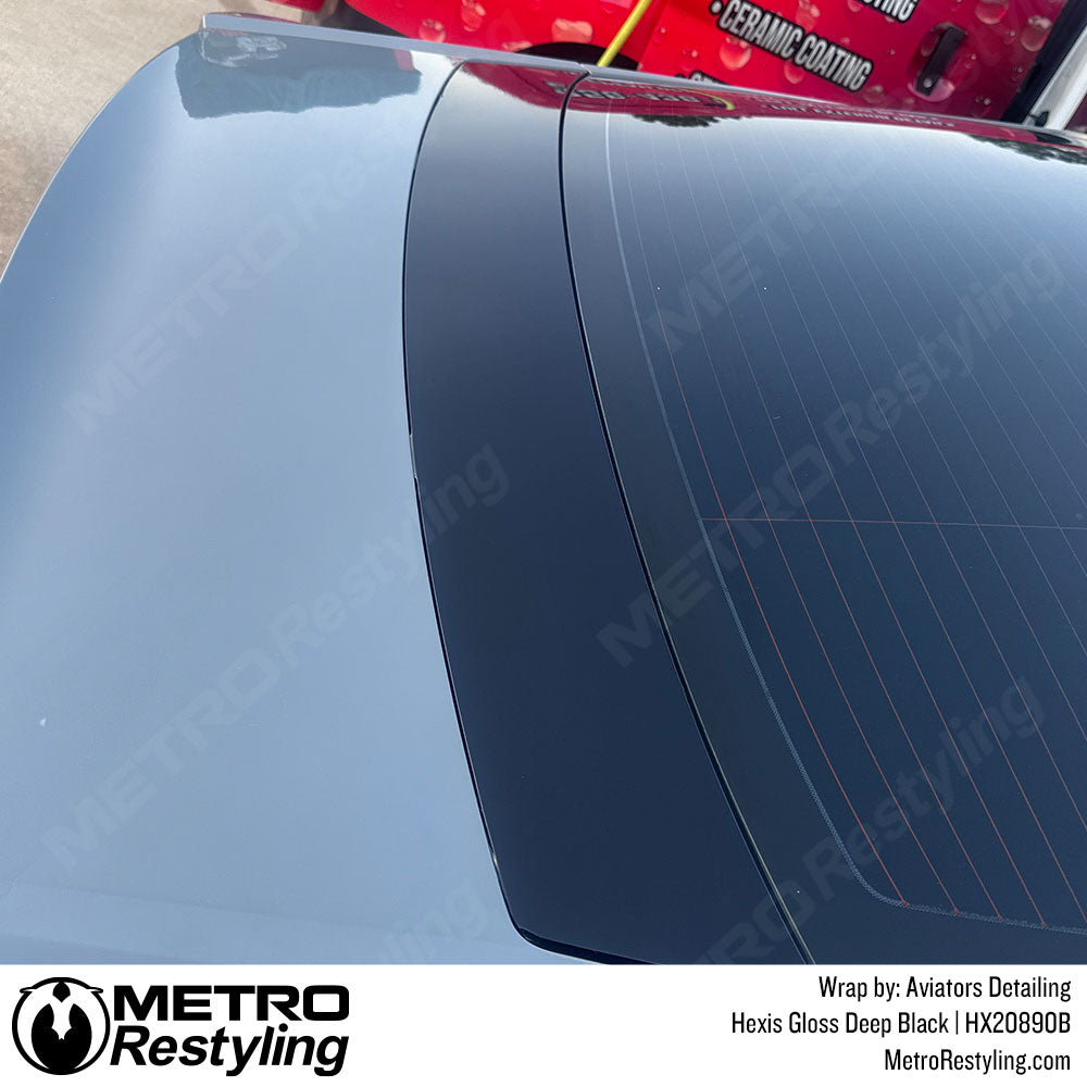 gloss black car accent