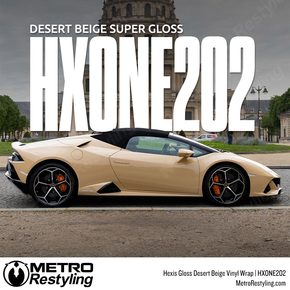 hexis hxone desert beige car wrap